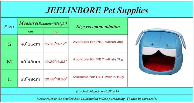 JEELINBORE 2 in 1 Cane Gatto Divano Lavabile Pieghevole ...