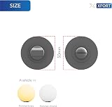 XFORT Polished Chrome Thumb Turn Lock Bathroom Door Deadbolt Kit view 3