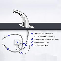 Touchless Bathroom Sink Faucet，Automatic Motion