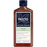 PHYTO VOLUME Volumizing Shampoo, Lightweight, For Fine Hair and Thin Hair, Instant Volume