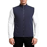 YOUTHUP Mens Golf Vest Outerwear Waterproof Windproof Softshell Vests Zip Up Pockets Sleeveless Jacket Hiking Running Sports