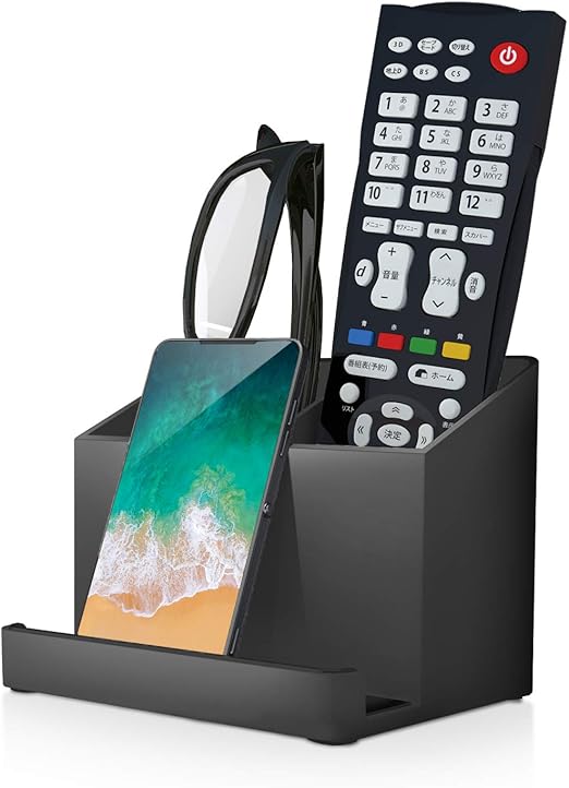 Amazon Co Jp エレコム リモコンラック リモコンスタンド 収納 置くだけでおしゃれなアクセント Sサイズ ブラック Avd Tveors01bk 家電 カメラ