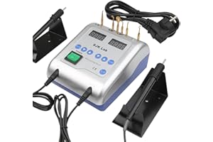 VOCADOK Dental Electric Wax Carver with Dual-Pen & 6 Wax Tips Multi-Purpose Wax Carving Instrument for Waxing, Jewelry Wax Work，Dental Lab Equipment
