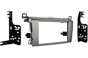 Metra 95-8242G Double DIN Installation Dash Kit for 2013-Up Toyota Rav4 Vehicles, (Grey) (958242G)