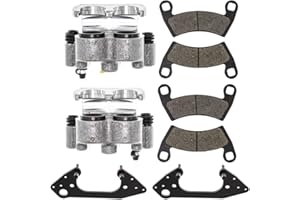 NICHE Front Left Right Brake Caliper Pad Set for 2009-2016 Polaris Ranger RZR 500 700 800 900 XP Crew 1911283 1911284