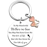 Uerifr Mother In Law Gifts for Women Mother of The Groom Gift Ideas Birthday Gifts for Mother In Law Keychain Wedding Christmas Mothers Day Gift for Women