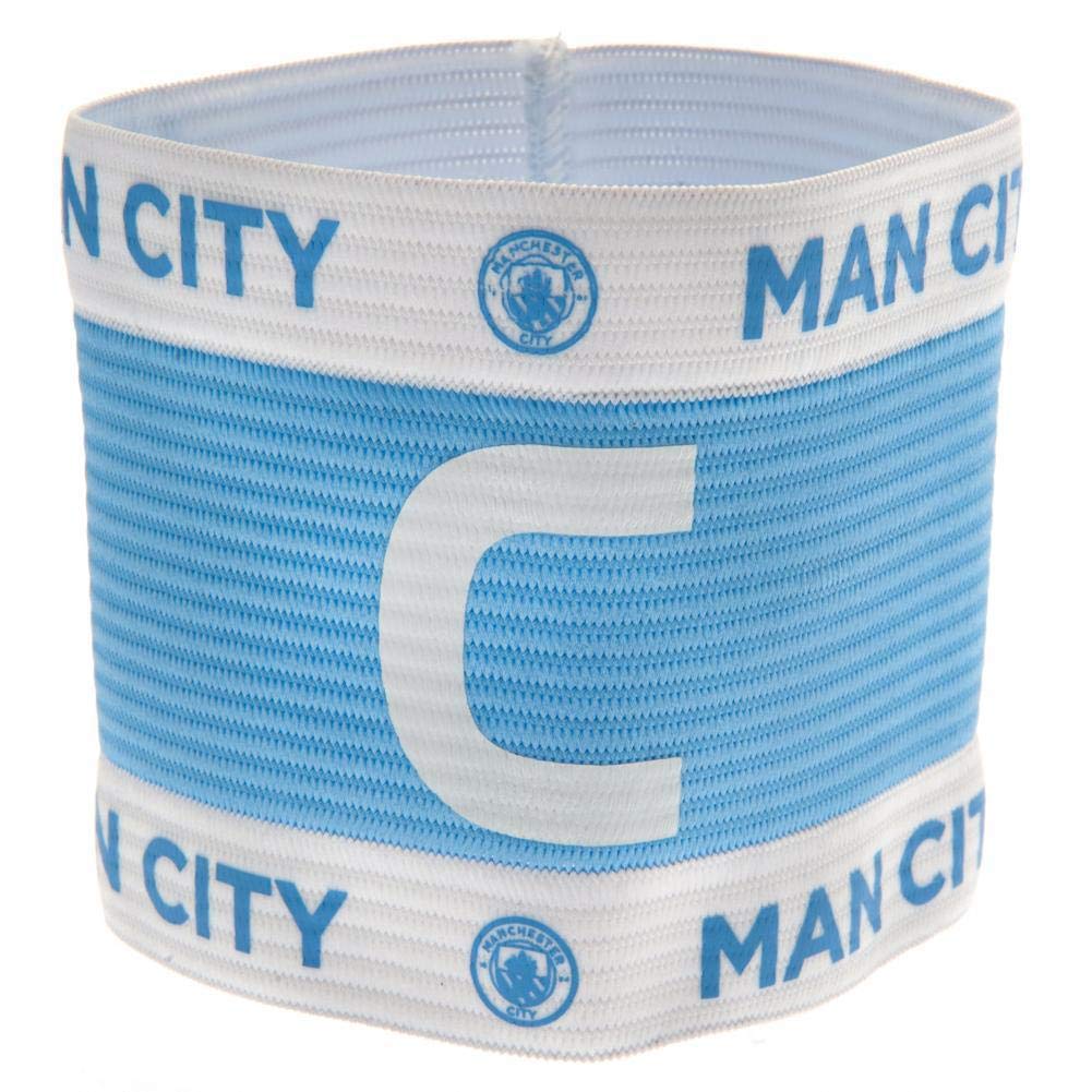 Hy-Pro Officially Licensed Manchester City F.C. Captains Armband – Youth, Man City Merchandise, Armband for Football, Great Man City Football Gift Idea