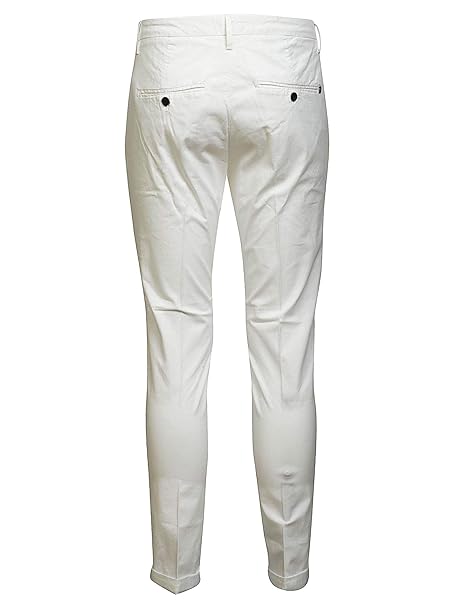 DONDUP Mujer UP235GS021UPTD000 Blanco Algodon Pantalón: Amazon.es: Ropa y accesorios