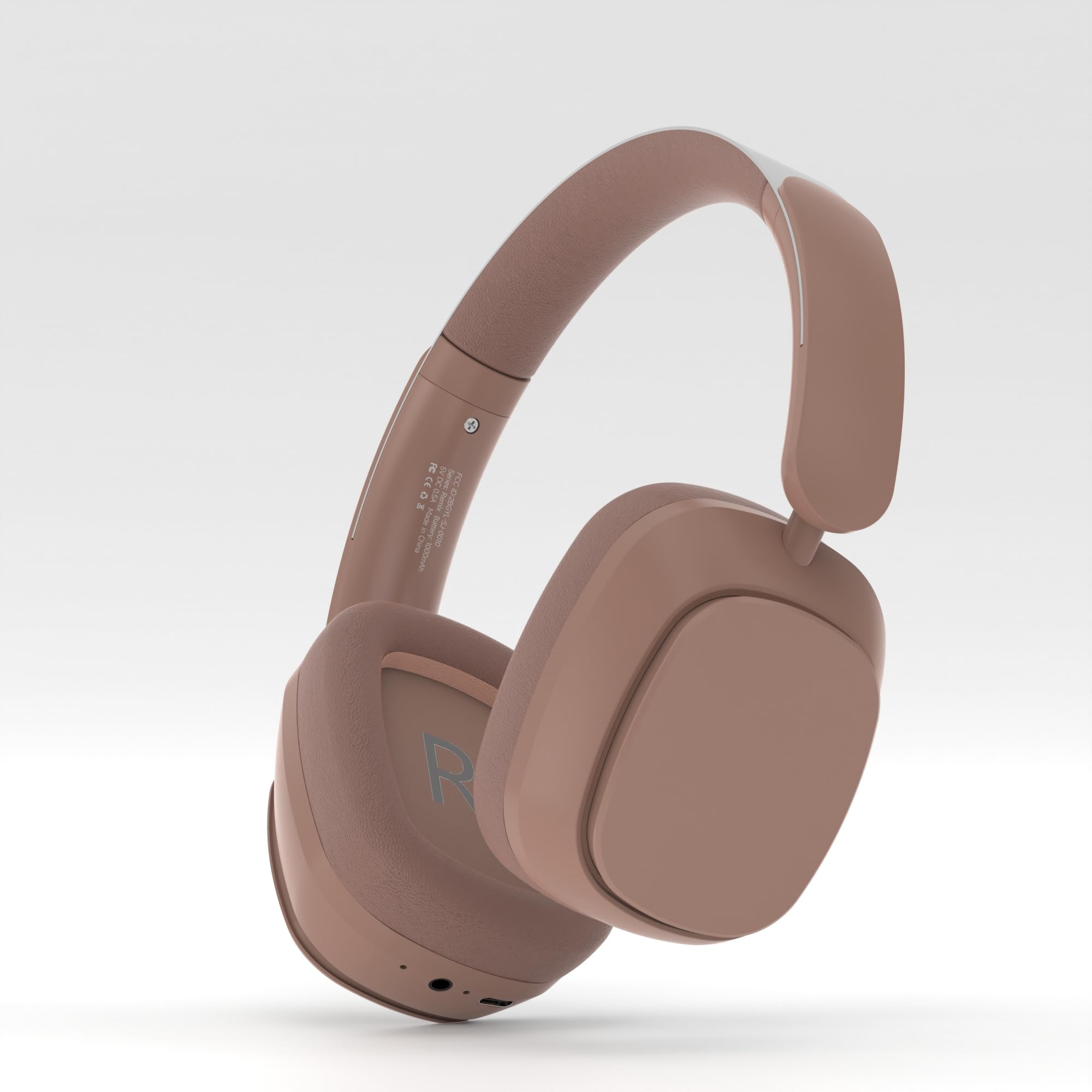 Photo 1 of Active Noise Cancelling Headphones, Wireless Bluetooth Over Ear Headphones, 130H Playtime, Hi-Res Audio, Deep Bass, Foldable Overhead Headset Comfort for Home Office Travel (Pink Brown)