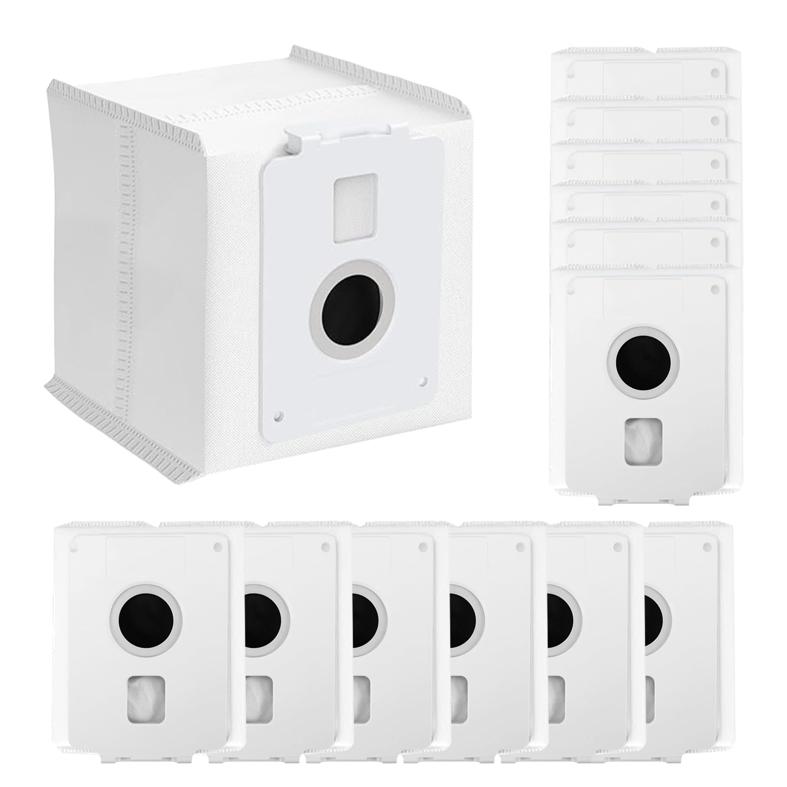 Photo 1 of 12 Pack Replacement Dust Bags Fit for LG CordZero Vacuum Bags, Compatible with LG All-in-One Tower A939KBGS, A938KBGS, A937KGMS and A949KTMS
