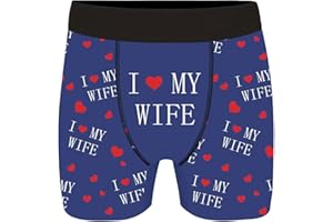 Novelty Funny Boxers Underwear Gag Gifts for Men Boxer Briefs Shorts for Adults