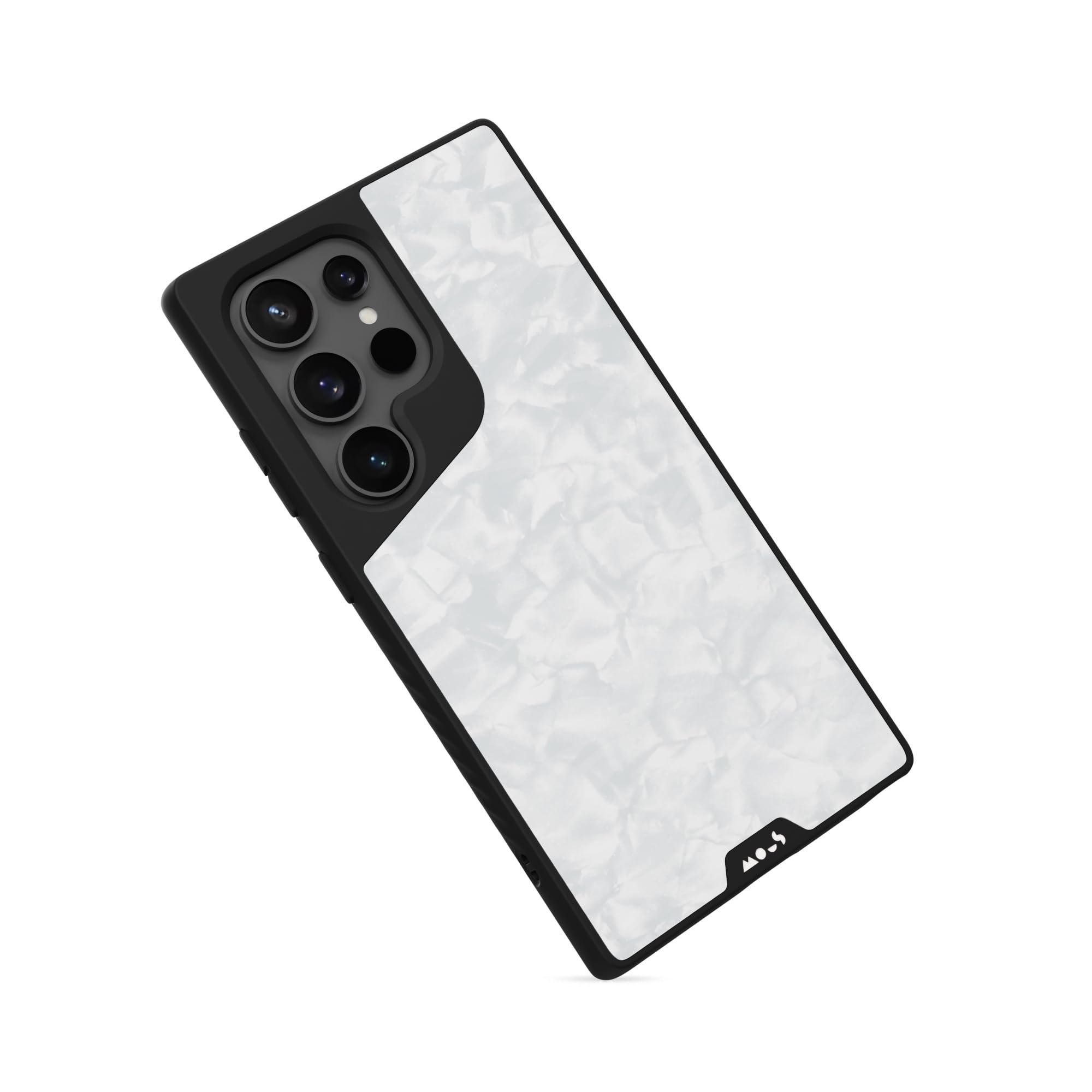 Photo 1 of Mous for Samsung Galaxy S24 Ultra Case MagSafe Compatible - Limitless 5.0 - White Acetate - Protective S24 Ultra Case - Shockproof Phone Cover