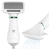 2-in-1 Dog Hair Dryer with Slicker Brush for