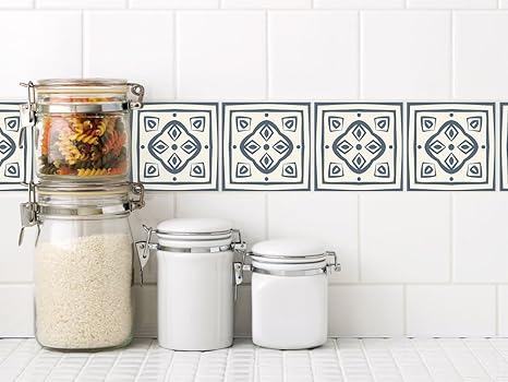 GRAZDesign Fliesentattoo Ornamente - Orientalische Fliesenaufkleber orientalisch - Fliesenfolie Set Muster - Fliesenaufkleber