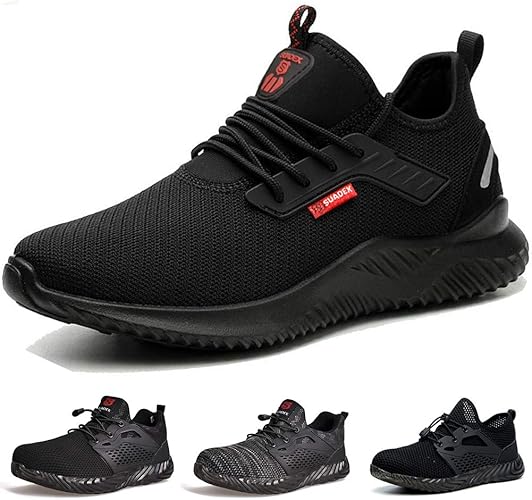 Suadeex Arbeitsschuhe Sicherheitsschuhe Herren Damen S3 Leicht Schutzschuhe Stahlkappe Sportlich Schuhe Anti Smashing Anti Piercing Atmungsaktiv Amazon De Schuhe Handtaschen