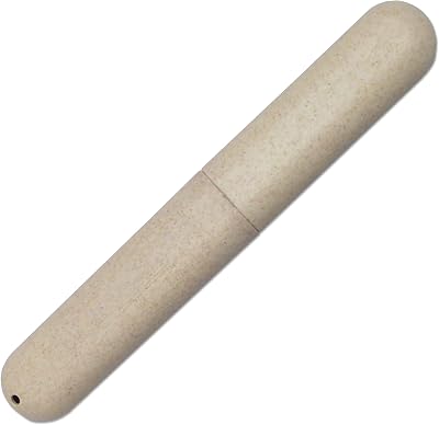 Dental Aesthetics Eco Wheat Straw Toothbrush Travel Case White