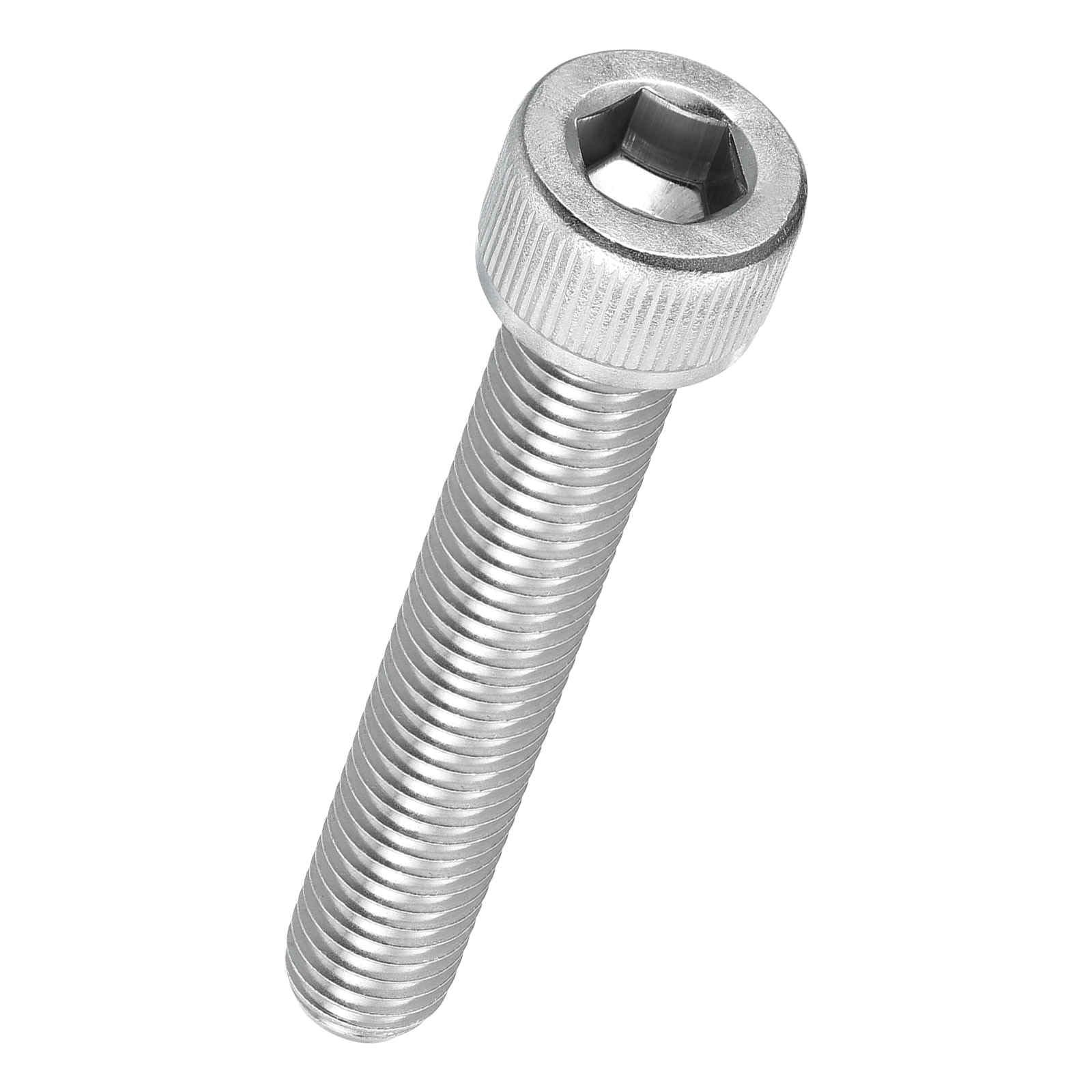 Kozelo 8pcs Socket Head Cap Screws - [M10-1.5 x 55mm] 304 Stainless Steel Allen Socket Drive for Electrical Motor 3D Printing Fan Engine Replacement Use, Silver — image 1