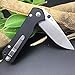 Land Folding Pocket Knife Outdoor Knife with Clip 910 12C27 Blade G10 Handle EDC Tool(Black G10 Handle)