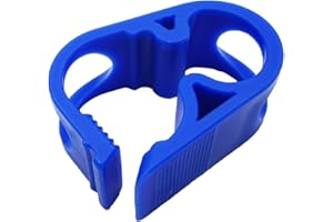 DOPHO Blue Plastic Tubing Clamps 0.236-0.472 Inches Laboratory Tube Pinch Clamps Valve Flow Control Adjustable Hose Clamps 50pc Pack