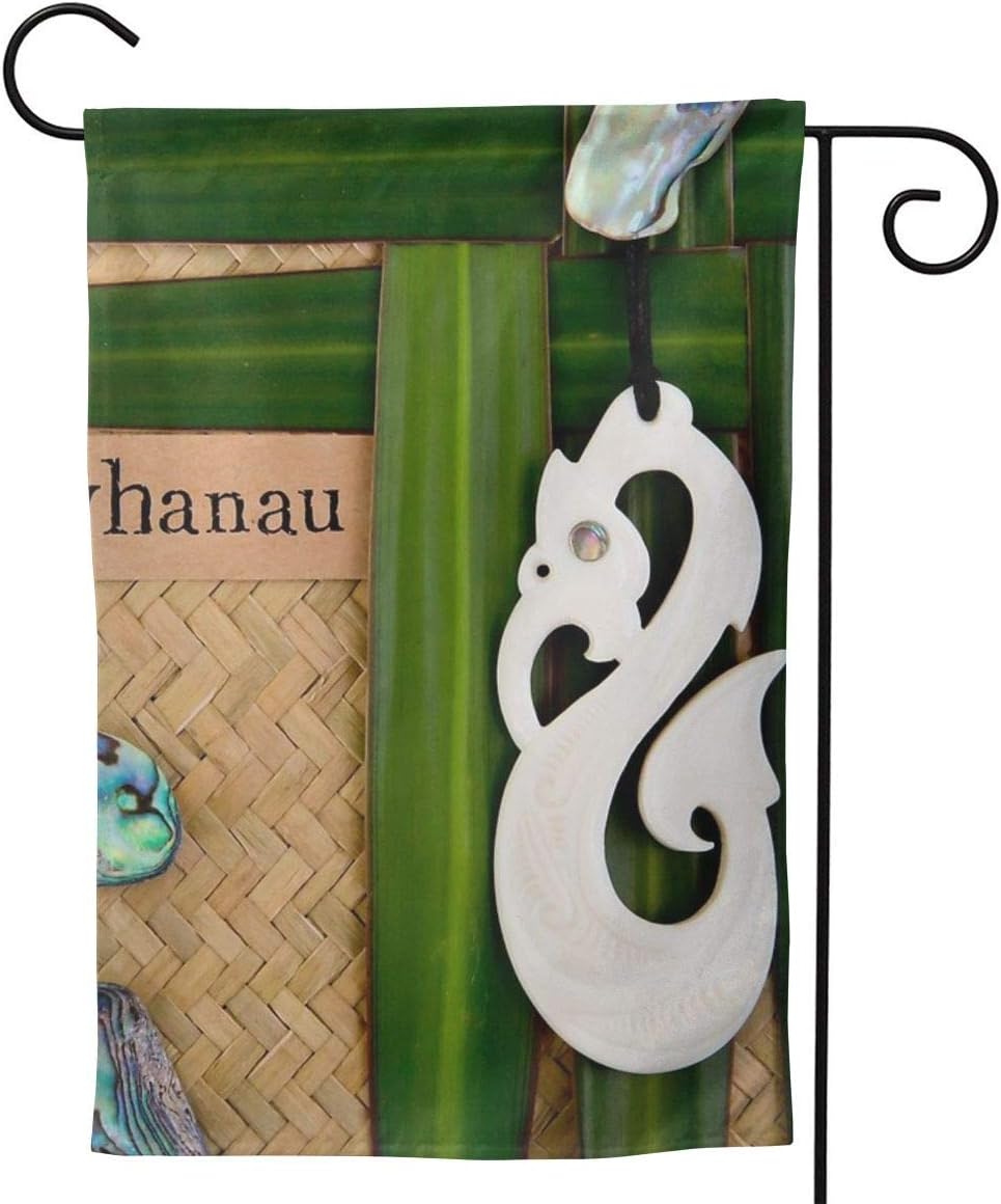 Aoccy Home Garden Nz Maori - Whanau - Family Theme Decoration 28"x40" Double-Sided Garden Flag
