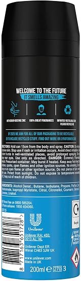 Lynx Ice Chill Body Spray 200ml 3 Pack Frozen Mint Lemon 48H Sweat Protection view 3