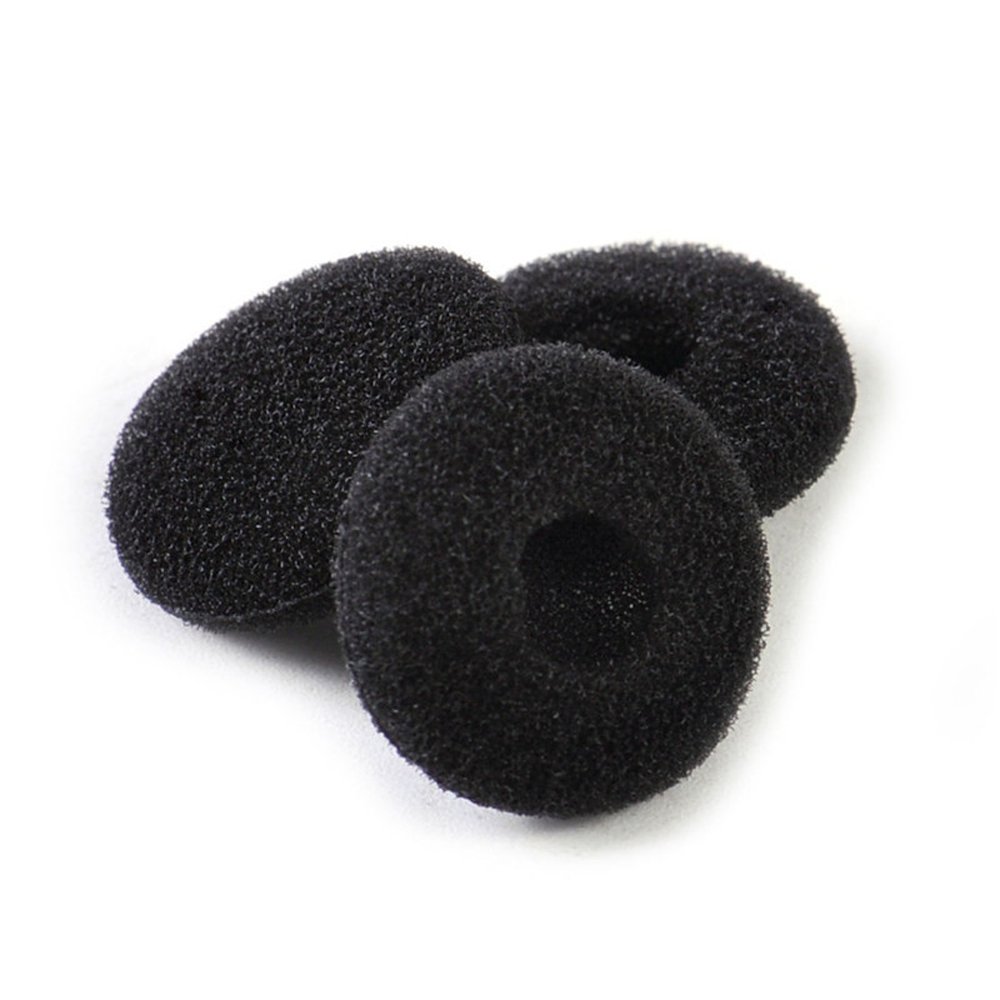 12 Pack(24pcs) Foam Earbud Earpad Replacement Sponge Covers for Earphone (Black)