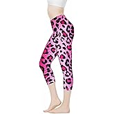 Belidome Women Yoga Leggings Capri Pants High Waist Tummy Control Stretch Trousers for Workout Sports