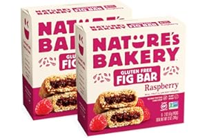Nature's Bakery Gluten-Free Non-GMO Raspberry Natural Fruit, Ancient Grains Fig Bar: 2 Pk (12 Bars)