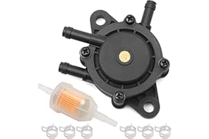 Saihisday 691034 692313 808492 597338 Fuel Pump with Fuel Filter Replacement for Kohler 17HP-25HP