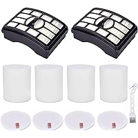 Leadaybetter 2 HEPA + 4 Foam & Felt Filters for Shark Rotator Pro Lift-Away NV500, NV501, NV502, NV503, NV505, NV510, NV520,N