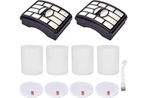 Leadaybetter Filter Replacement for Shark Rotator Pro Lift-Away NV500, NV501, NV502, NV505, NV552, NV642, UV560, ZU780, ZU782, ZU785. Compare to Part # Xff500 Xhf500, 2 + 4 Foam & Felt Filters