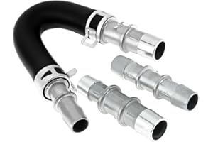 SURIEEN 626-001 Upgrade Aluminum Engine Heater Core Bypass Kit with 5/8" 3/4" Heater Hose Connectors, Universal Fit for Most 