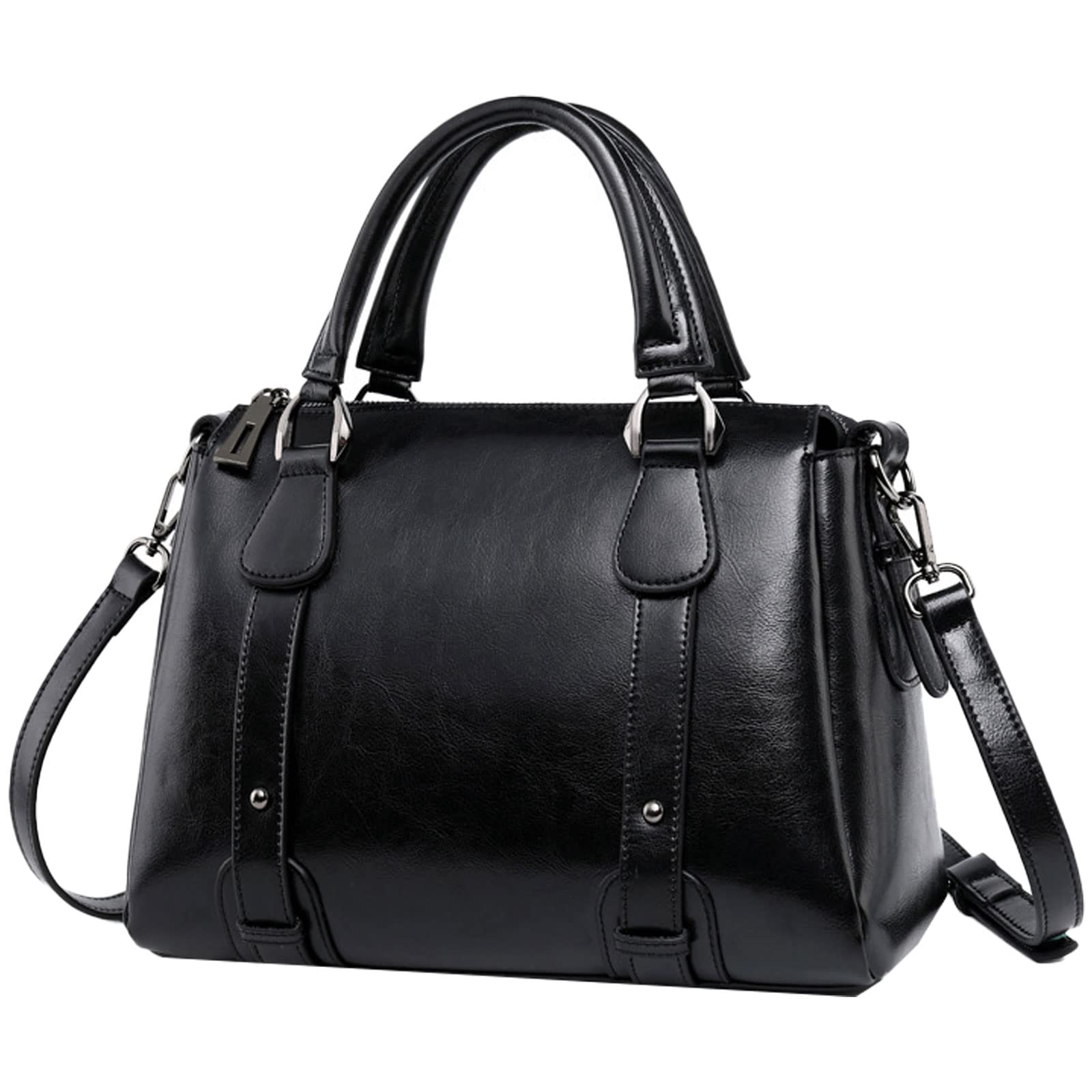 NIYUTA Womens Handbags, New Top Handle Bag, PU Leather Ladies Shoulder Bag Messenger Bag with Exquisite Metal, Fashion Tote Bag for Casual & Work, Mother's Day Gift red