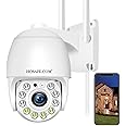 Security Camera Outdoor 2K 4MP, Hosafe WiFi Home Security System Video Surveillance IP Camera, Floodlight Motion Detection, Pan Tilt Auto Tracking, Two Way Audio, Color Night Vision, Waterproof