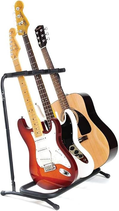 Fender 099-1808-003 Multi Stand 3 Guitar Steel Frame Black
