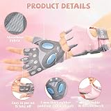 flintronic Women Fitness Gloves Breathable Non-Slip Silicone Palm Padding Size M view 2