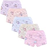 CHUNG Toddler Little Girls Kids Briefs Panties Soft Cotton Boyshort Underwear Pack Big Girl Daily Cute Pattern