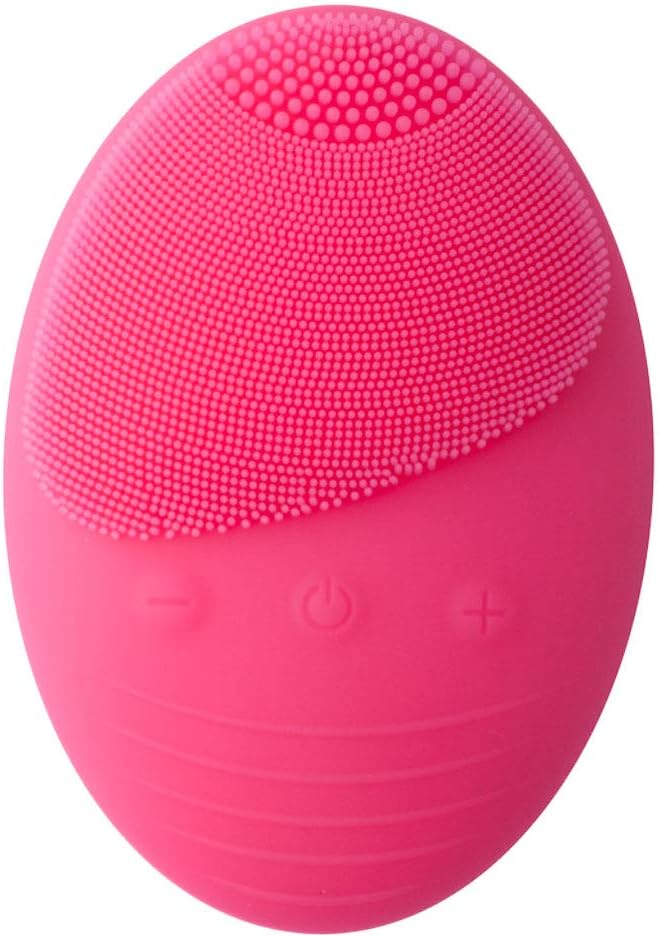 Facial Cleansing Brush Silicone Face Scrubber Brush IPX7 Waterproof Massager Deep Cleansing Gentle Exfoliator Blackhead Removing For All Skin Types Wireless Rechargeable Battery Makeup Gift For Girls