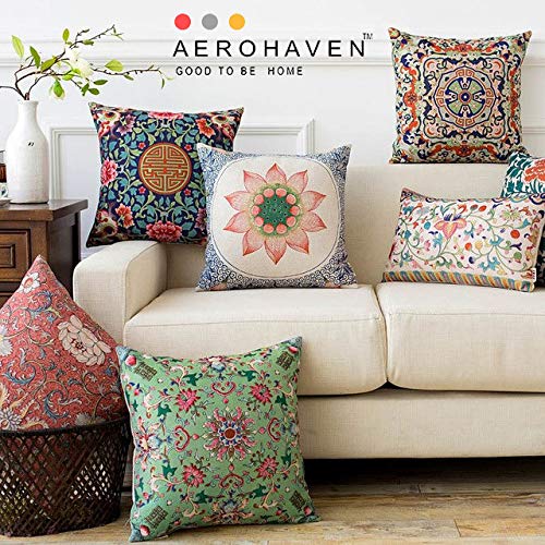 Buy Aerohaven Turkish Decorative Throw Satin Pillow Cushion Covers