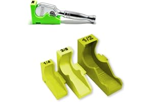 Magnetic Ratchet Holders — 3-Piece Modular Set (1/4, 3/8, 1/2) Toolbox Organizer with Strong Magnets & Interlocking Design — 