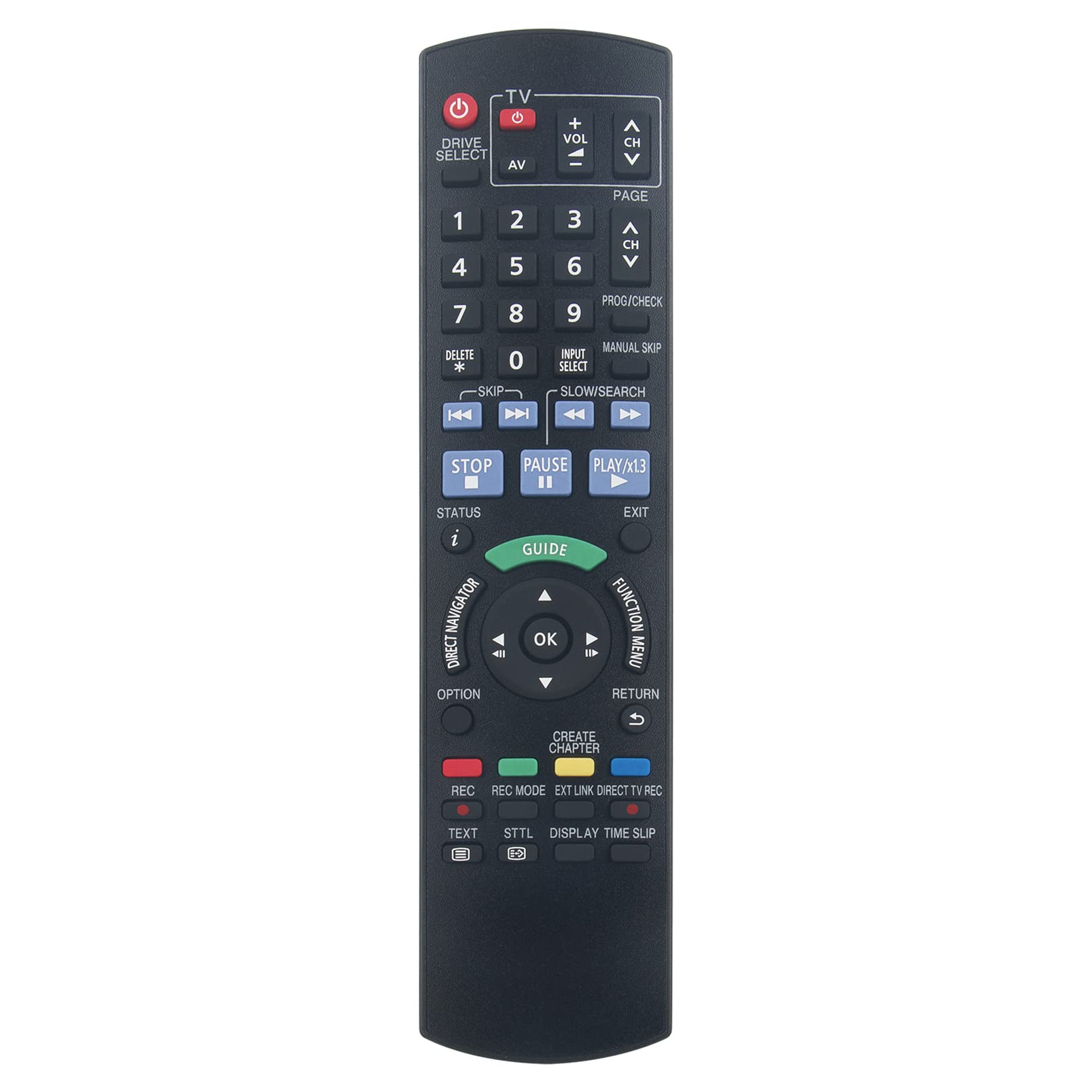 ALLIMITY N2QAYB000332 Replace Remote Control fit for Panasonic DVD Recorder DMR-EX79 DMR-EX89 DMR-EX77 DMR-EX78 DMR-EX768 DMR-EX88