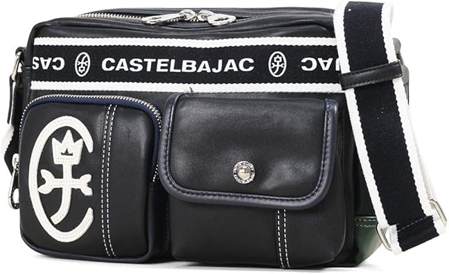 Amazon Co Jp カステルバジャック ショルダーバッグ Dominer 軽量 肩掛けバッグ 軽量 ユニセックス メンズ レディース ブラック クロ シューズ バッグ
