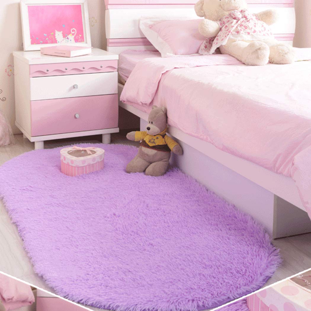 Napravi Rs Raylans Tapis Salon Du Sol Decoration Maison Pour Chambre D Enfant Bebe Confortable Shaggy Velours Yoga Anti Derapage Ovale Accessoires Et Decorations Decoration De La Maison