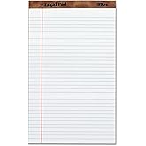 Tops 7573 Perforated Everyday Writing Legal Pad, 8.5 x 14 Inch, White, 12 Count (Pack of 1)