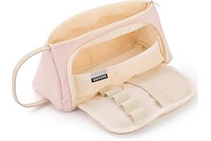 EASTHILL Big Capacity Pencil Case Pouch Pen Case Simple Stationery Bag School College Office Organizer for Teens Girls Adults Student