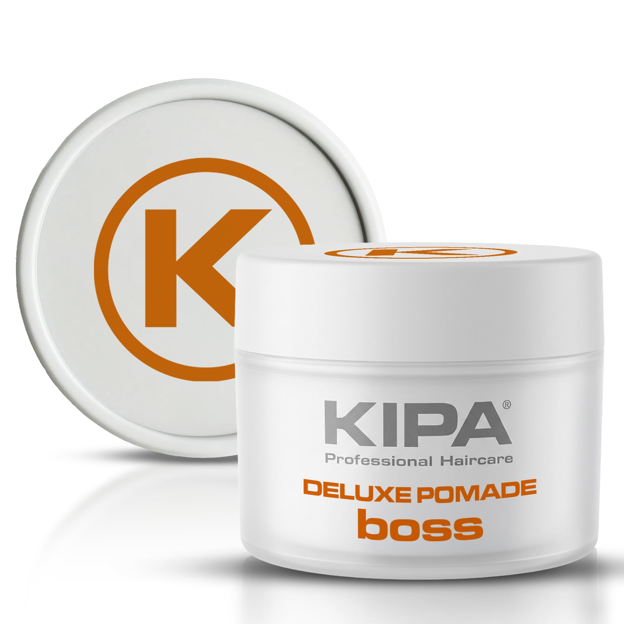 Boss Deluxe Pomade for Men | Firm Flexible Hold With High Shine | Water Soluble Pomade For Quiffs,Pompadours, Slick Side Parting | Premium Barbershop Finish | Easy Wash Out | 100ml