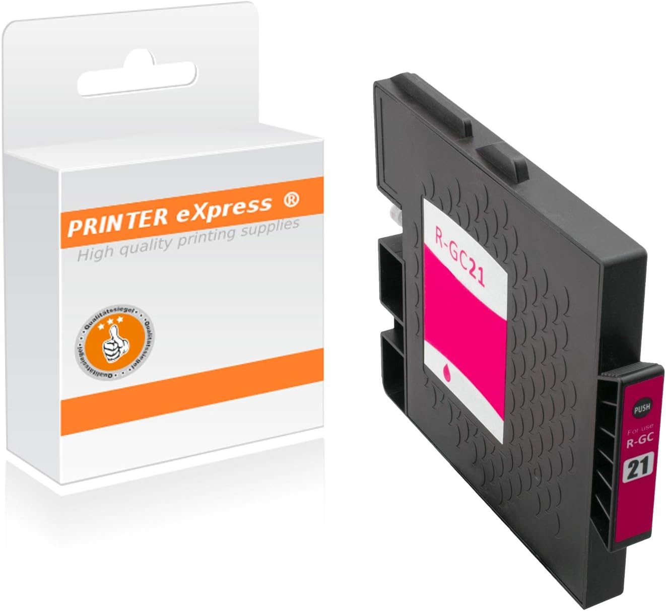 PrinterExpress XL Patrone ersetzt Ricoh GC21M, GC21MH, 405538 Kartusche für NRG GelSprinter