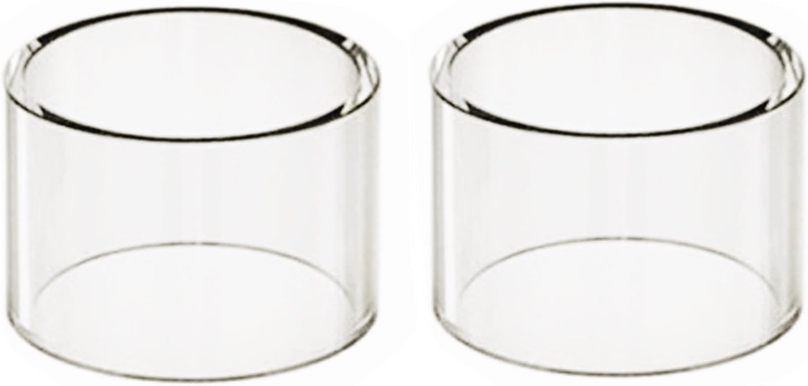 Set of 2 Replacement Pyrex Tubes for clearomizer MELO 4 D22 -Version 2ml (no Nicotine and Free Tobacco)