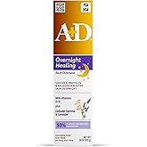 A+D Overnight Healing Diaper Rash Ointment - Soothes, Protects & Relieves Diaper Rash Overnight with Lavender & Colloidal Oat