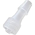 BleedZone - Male 1/4" Hose Barb Fittings, PP Polypropylene Adapter, 25x Hose Barb Luer Lock Adapter for Laboratory Equipment